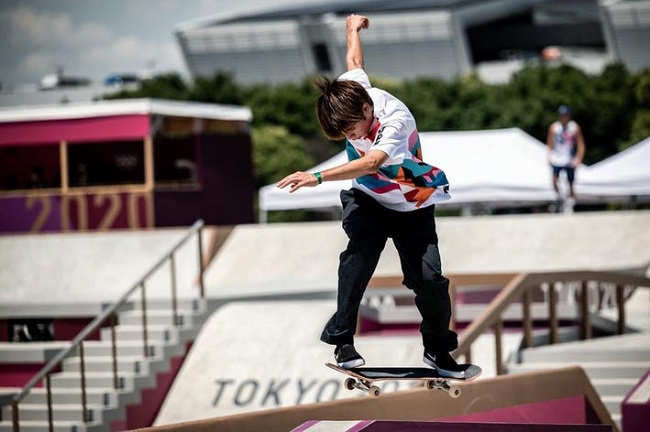 Olympic Skateboarding Horigome Soars And Huston Stumbles
