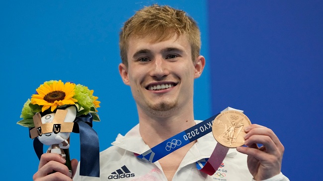 Jack Laugher wins his third Olympic medal