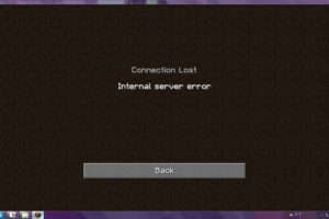 Internal Server Error Minecraft